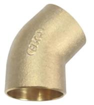 Joelho 45º de Cobre Latão 42mm Sem Anel BKA