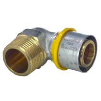 Joelho 90 Fixo Macho Multicamada DN 32 mm x 1" NPT