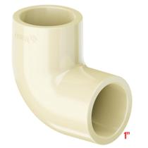 Joelho 90 Graus Aquatherm Soldável Cpvc Bege Para Tubo Água Quente 1” Polegadas De 28mm Tigre