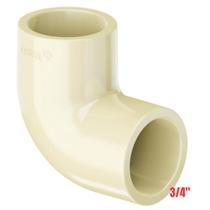 Joelho 90 Graus Aquatherm Soldável Cpvc Bege Para Tubo Água Quente 3/4” Polegadas De 22mm Tigre Joelho 90 Graus Aquatherm Soldável Cpvc Bege Para Tubo Água Quente 3/4” Polegadas De 22mm Tigre