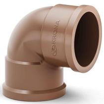 Joelho 90 Graus Soldável 60MM PVC Água Fria Marrom Krona Joelho 90 Graus Soldável 60MM PVC Água Fria Marrom Krona