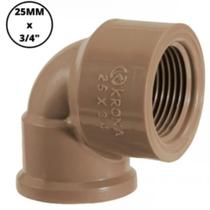 Joelho 90 LR com rosca 25 x 3/4mm Krona ref 484