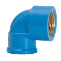 Joelho 90º Soldável com Bucha Latão Azul 32mm x 3/4" - Amanco Joelho 90º Soldável com Bucha Latão Azul 32mm x 3/4" - Amanco
