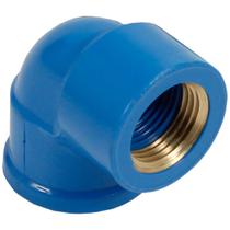 Joelho Azul 20mm x 1/2" com Bucha de Latão 90 - Conexão Durável e Segura para Tubulações