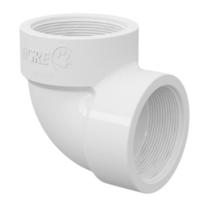 Joelho Cotovelo De 90 Rosca PVC Branca Para Canos De Água De Esgoto De 3/4” Polegadas DN 25mm Tigre