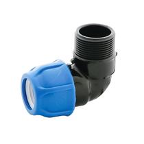 Joelho De Compressão Macho PP P/PEAD 25mm 3/4