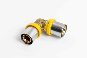 Joelho de latão 16mm para multicamada gás