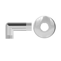 Joelho em abs 90 macho x macho 1/2 com canopla cromado Joelho em abs 90 macho x macho 1/2 com canopla cromado