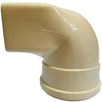 Joelho Esgoto Transição 75mm Redondo Retangular