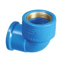 Joelho Liso Roscável Azul Com Bucha De Latão Com Bitola De 20mm X 1/2''Durín