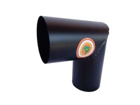 Joelho Para Tubo De Chaminé Preto Diâmetro 10cm - Brassol