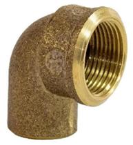 Joelho Solda e Rosca Femea de Cobre Latão 15mm x 1/2" Sem Anel BKA