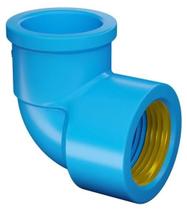 Joelho Soldavel 25 x 3/4 Bucha Latao Azul kit com 12 und Fortlev Joelho Soldavel 25 x 3/4 Bucha Latao Azul kit com 12 und Fortlev