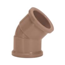 Joelho Soldavel 45 25mm Pvc Marrom 11642 Amanco Joelho Soldavel 45 25mm Pvc Marrom 11642 Amanco