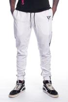 Jogger corta-vento - logo - branco/cinza Jogger corta-vento - logo - branco/cinza