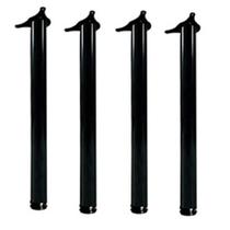 Jogo 04 Pés De Mesa 60x730mm Preto Brilhante Hardt Com Regulagem Jogo 04 Pés De Mesa 60x730mm Preto Brilhante Hardt Com Regulagem