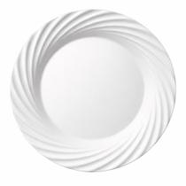 Jogo 04 Pratos Jasmin Raso Jantar - Almoço - 25cm Branco