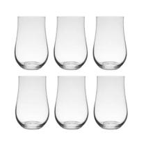 Jogo 06 Copos Longos em Cristal 450mL Tulipa - Bohemia