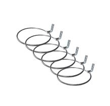 Jogo 06 Suportes Anel Para Vasos e Jardim Suspenso 20cm Parafusar Painel, Parede Sem Vaso Jogo 06 Suportes Anel Para Vasos e Jardim Suspenso 20cm Parafusar Painel, Parede Sem Vaso