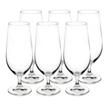 Jogo 06 taças cerveja 380 ml cristal anna bohemia