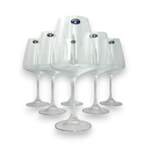 Jogo 06 Taças de Cristal Vinho Tinto 450ml Bohemia Corvus Jogo 06 Taças de Cristal Vinho Tinto 450ml Bohemia Corvus