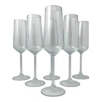 Jogo 06 Taças Flute Champanhe Espumante Vidro Allegra 195ml Jogo 06 Taças Flute Champanhe Espumante Vidro Allegra 195ml