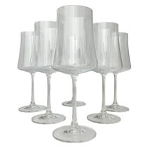 Jogo 06 Taças para Vinho Tinto em Cristal Bohemia 460ml Xtra Jogo 06 Taças para Vinho Tinto em Cristal Bohemia 460ml Xtra