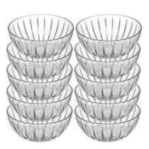Jogo 10 Bowl de Cristal Ecológico Mini Tigela Cumbuca Transparente Wolff 100ml