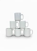 Jogo 10 canecas 150ml - Kit Porcelana branca (2)
