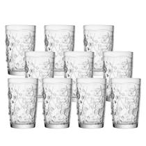 Jogo 10 Copo de Vidro New Butterfly Borboleta Flores Cristal Ecológico 330ml Lyor