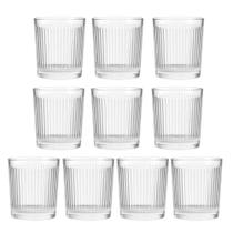 Jogo 10 Copo de Vidro Transparente Down Line 360ml Em Casa Tem Jogo 10 Copo de Vidro Transparente Down Line 360ml Em Casa Tem