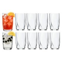Jogo 10 Copos Chiques 360ml Topázio Drinks Vidro Agua E Suco Jogo 10 Copos Chiques 360ml Topázio Drinks Vidro Agua E Suco