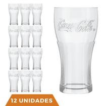 Jogo 10 Copos de Vidro 300ML Coca-Cola Transparente Nadir