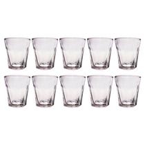 Jogo 10 Copos Shot Vidro Tequila Cachaça Vodka Dose 45ml Bar