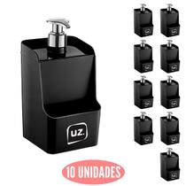 Jogo 10 Dispenser Pratico Slin Detergente Gourmet Preto Jogo 10 Dispenser Pratico Slin Detergente Gourmet Preto