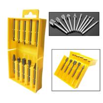 Jogo 10 Fresas Escariadoras Para Micro Retíficas Hss Charbs Jogo 10 Fresas Escariadoras Para Micro Retíficas Hss Charbs