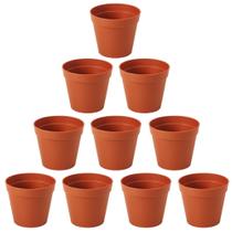 Jogo 10 Mini Vaso Suculenta Vasinho MARROM Plástico 150ml Cultivo Mudas Mini Planta Cactos Decoração Jogo 10 Mini Vaso Suculenta Vasinho MARROM Plástico 150ml Cultivo Mudas Mini Planta Cactos Decoração