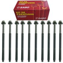 Jogo 10 Parafuso Do Cabeçote Sabó Ford Ka Fiesta Ecosport Courier Focus 1.0 1.6 8v Zetec Rocam