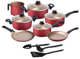 Jogo 10 PC panelas MTA Multi Antiaderente Red Luxx