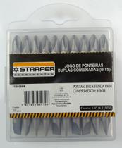 Jogo 10 Pçs Ponta Dupla Fenda Phillips Cromo Vanádio Starfer Jogo 10 Pçs Ponta Dupla Fenda Phillips Cromo Vanádio Starfer