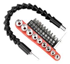 Jogo 10 Ponteiras Phillips Soquete Sextavado Haste Extensor Jogo 10 Ponteiras Phillips Soquete Sextavado Haste Extensor