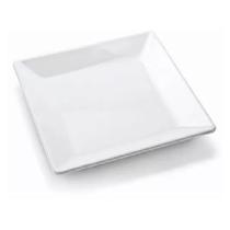 Jogo 10 Pratos Quadrado 20cm em Melamina Para Restaurantes Jogo 10 Pratos Quadrado 20cm em Melamina Para Restaurantes