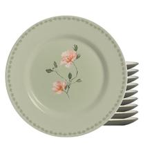 Jogo 10 Pratos Raso Magnólia By Aurora 30cm Cerâmica Alleanza 29cm