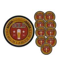 Jogo 10 Pratos Sobremesa Cerâmica Cerveja Beer Alleanza 2ª Linha