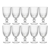 Jogo 10 Taça de Vidro Facetado Lapidado Cristalle Premium Transparente para Água 360ml Haüskraft Jogo 10 Taça de Vidro Facetado Lapidado Cristalle Premium Transparente para Água 360ml Haüskraft