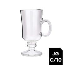 Jogo 10 Taças Cappuccino Canecas Irish Class Home 120ml Jogo 10 Taças Cappuccino Canecas Irish Class Home 120ml