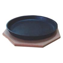 Jogo 10 Tepan Redondo 18 Ferro Fundido E 10 Aparador Madeira