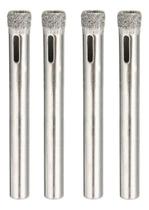 Jogo 10 Unidades Brocas Diamantada Serra Copo 4mm Furar Garrafa vidro porcelanato profissional