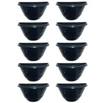 Jogo 10 Vasos de Parede Meia Lua de 1 Litro para Jardim Vertical e Horta, Vaso Plástico Meia Lua