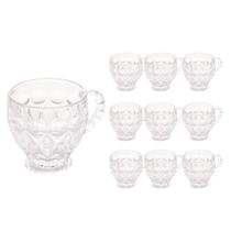 Jogo 10 Xícaras de Chá de Vidro Cristal Lile Lyor Cor Transparente 200ml Jogo 10 Xícaras de Chá de Vidro Cristal Lile Lyor Cor Transparente 200ml